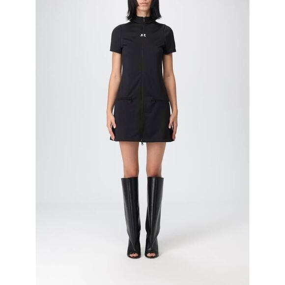 Courreges Dresses & Skirts - Courrèges Interlock Tracksuit Mini Dress in Black S